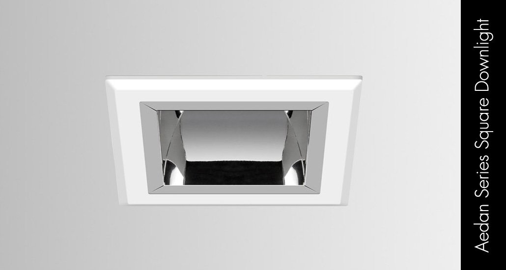 Aedan series square downlight by norse lighting